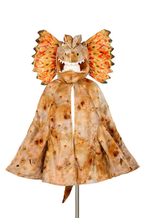 Kostium peleryna z kapturem - maską dinozaur Dilofozaur 4-7 lat / Souza!