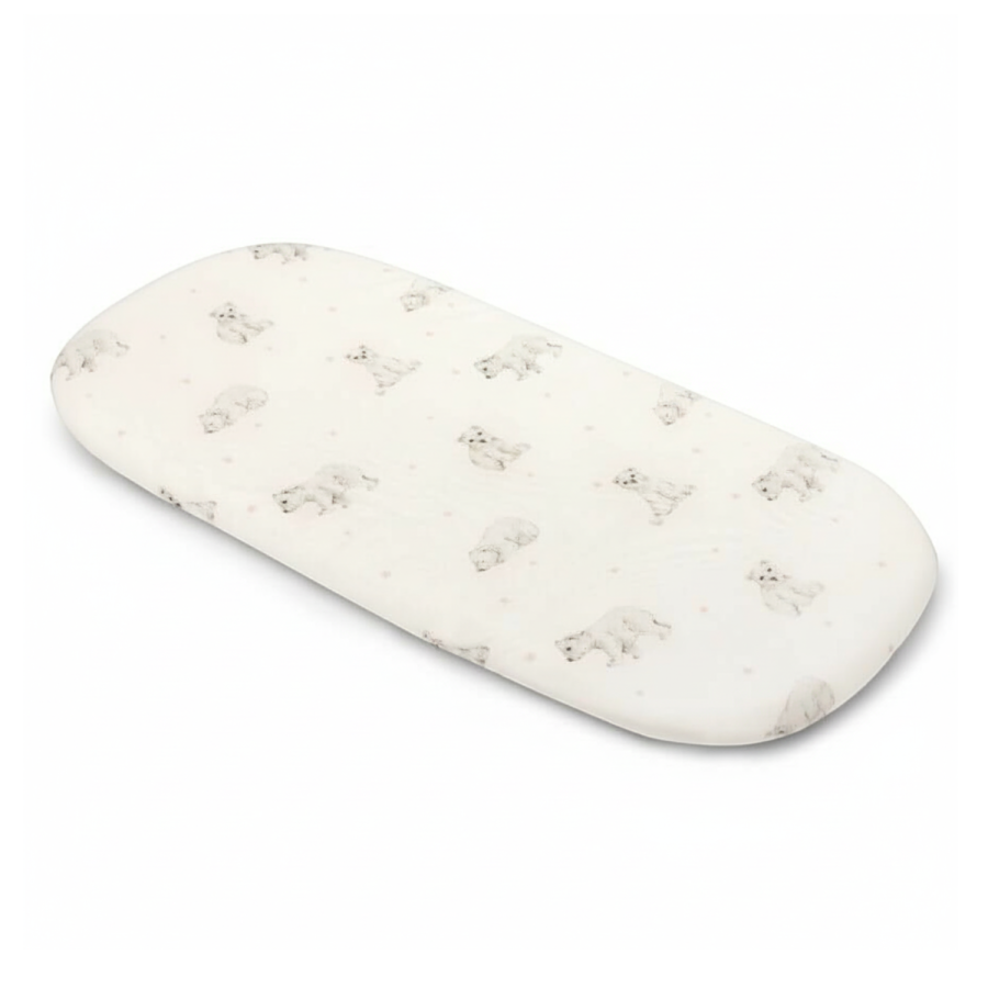 Bambusowe prześcieradło do gondoli - little bears / My Memi