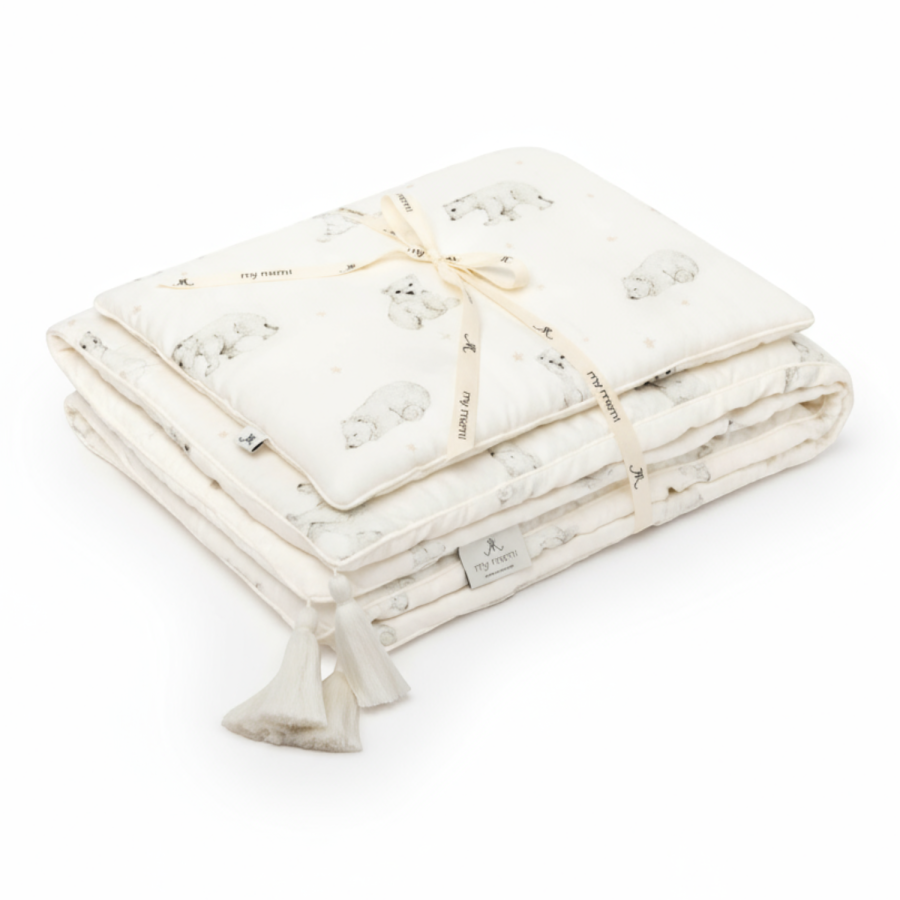 Bambusowa pościel z wypełnieniem 75x95 - little bears / My Memi