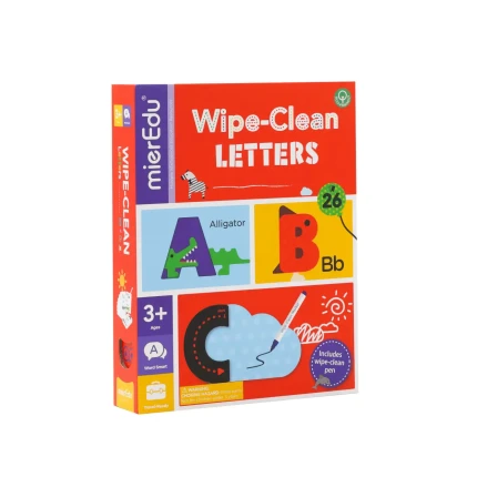 Zestaw z suchościeralnym markerem - Nauka alfabetu / mierEdu