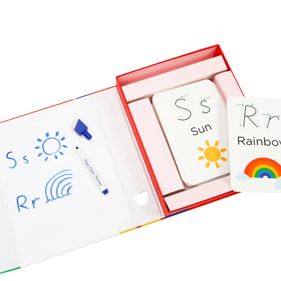 Zestaw z suchościeralnym markerem - Nauka alfabetu / mierEdu