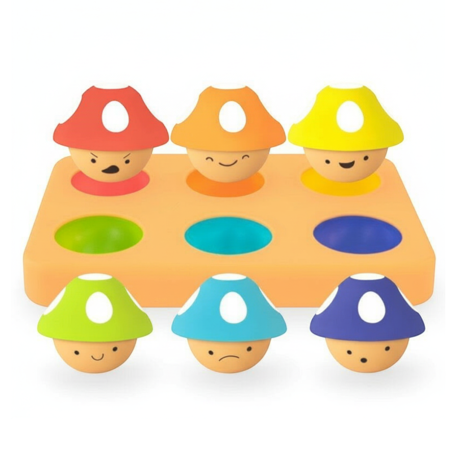 Psotne grzybki, sorter dla dzieci – zabawka edukacyjna / Sassy