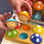 Psotne grzybki, sorter dla dzieci – zabawka edukacyjna / Sassy