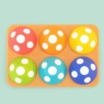 Psotne grzybki, sorter dla dzieci – zabawka edukacyjna / Sassy