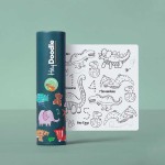 Mata Silikonowa do Kolorowania A4 - Dinozaury / HeyDoodle