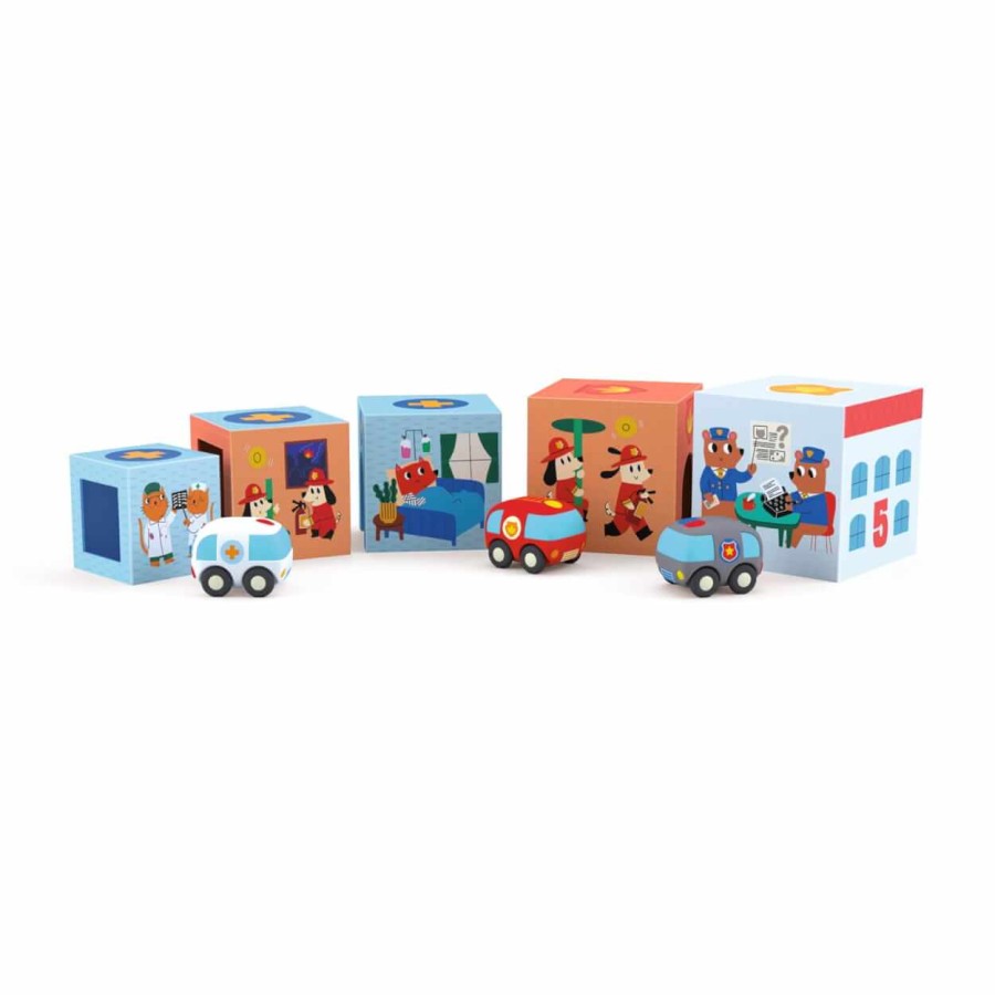 Klocki kartonowe TOPANICAR / Djeco