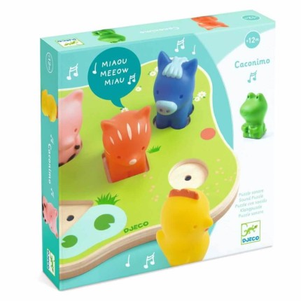 Drewniana układanka z dźwiękami CACONIMO / Djeco