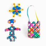 Układanka magnetyczna CLIXO Rainbow, 42 elementy