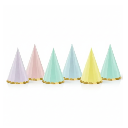 Czapeczki Yummy, 6szt. / PartyDeco