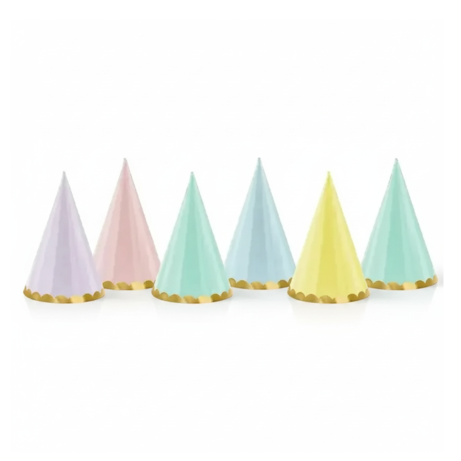 Czapeczki Yummy, 6szt. / PartyDeco