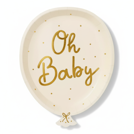 Talerzyki Oh baby, 6 szt. / PartyDeco