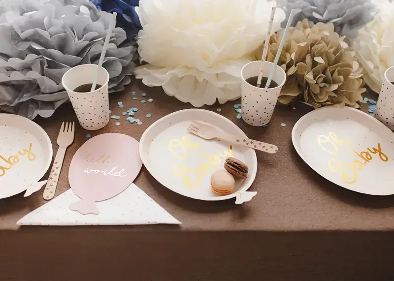 Talerzyki Oh baby, 6 szt. / PartyDeco