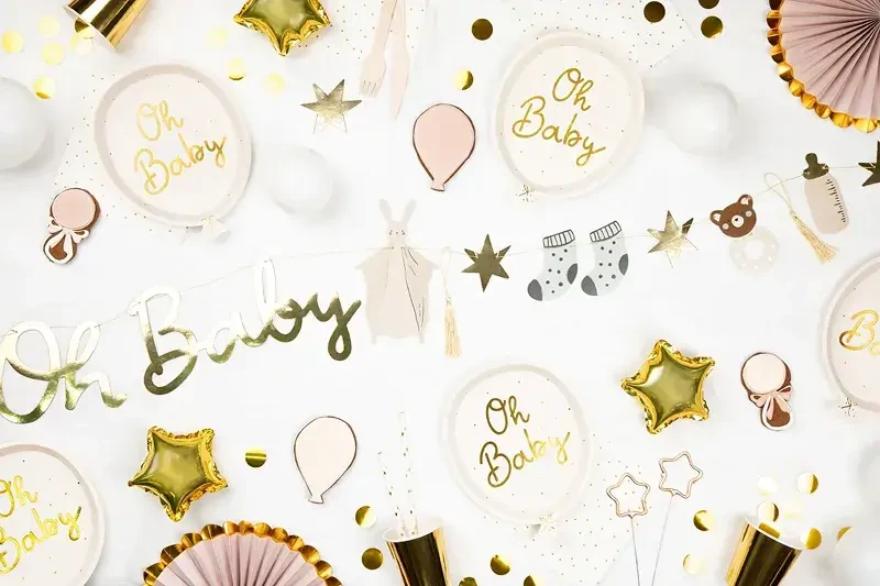Talerzyki Oh baby, 6 szt. / PartyDeco