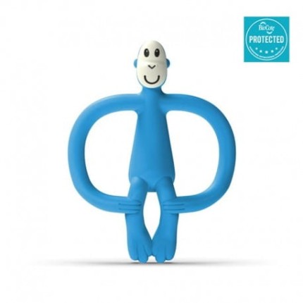 Gryzak masujący ze szczoteczką BioCote Azure blue / Matchstick Monkey