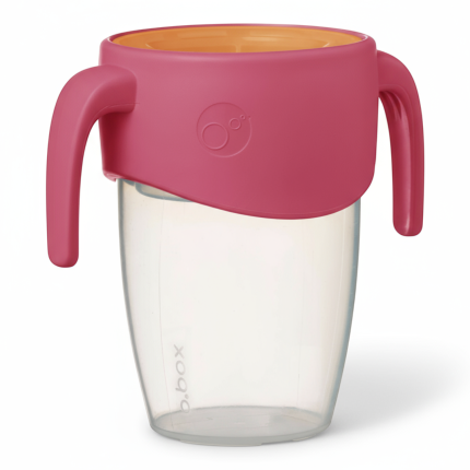 Kubek treningowy 360° - niekapek, strawberry shake / b.box