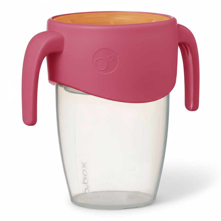 Kubek treningowy 360° - niekapek, strawberry shake / b.box