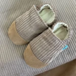 Kapcie do domu, żłobka, przedszkola - Cuddly Beige, sztruks / TITOT