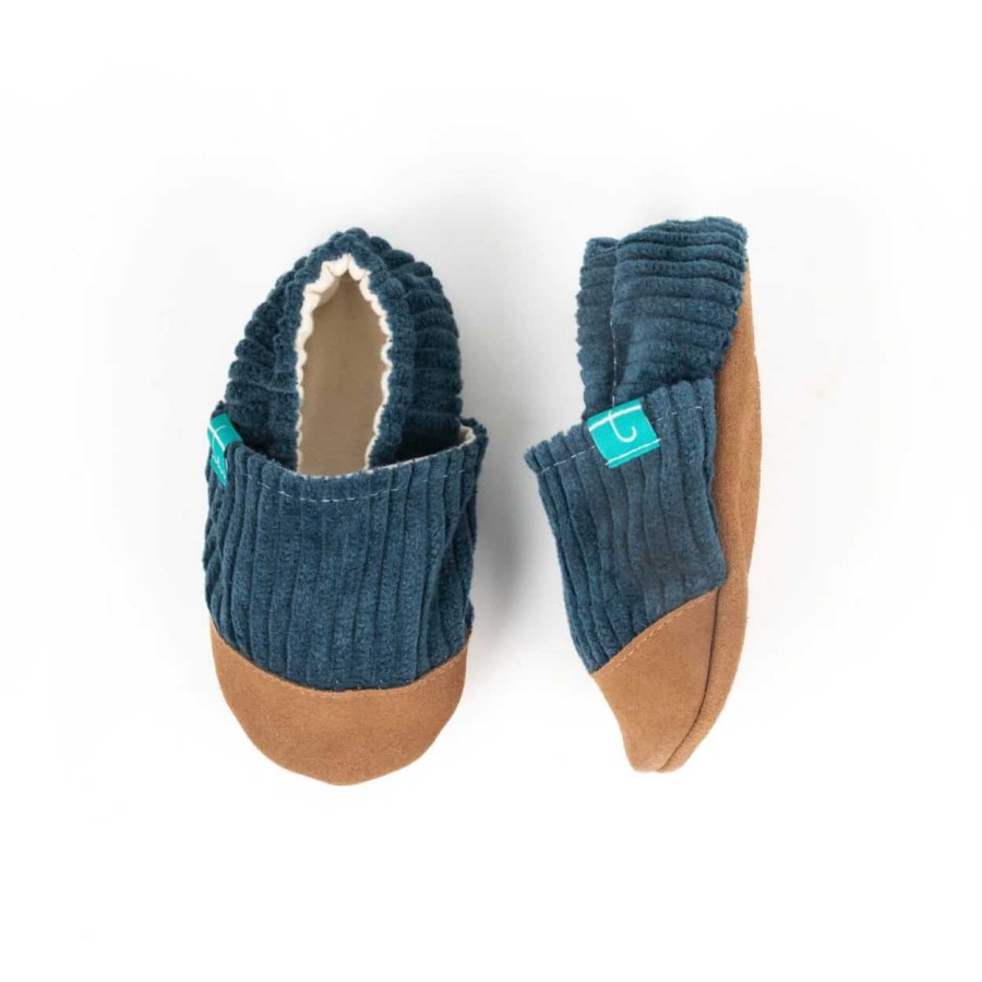 Kapcie do domu, żłobka, przedszkola - Cuddly Ocean, sztruks / TITOT