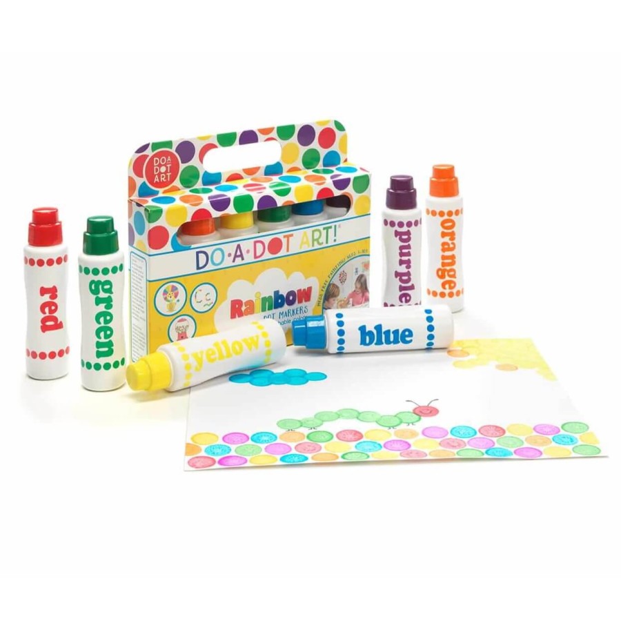 Duże Flamastry Kropkowe - Kolory Tęczy / Do a dot Art