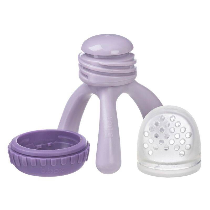 Gryzak silikonowy do podawania pokarmu - piwonia / b.box