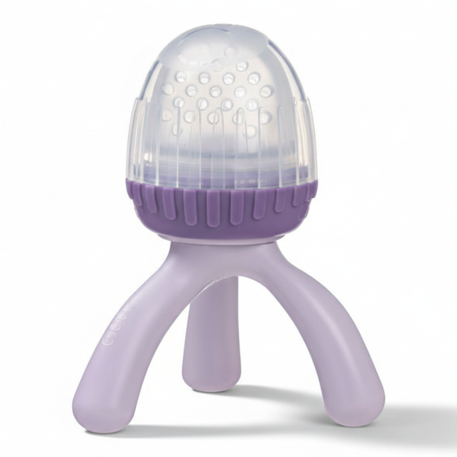 Gryzak silikonowy do podawania pokarmu - piwonia / b.box