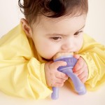 Gryzak silikonowy do podawania pokarmu - piwonia / b.box