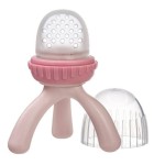 Gryzak silikonowy do podawania pokarmu - róż / b.box