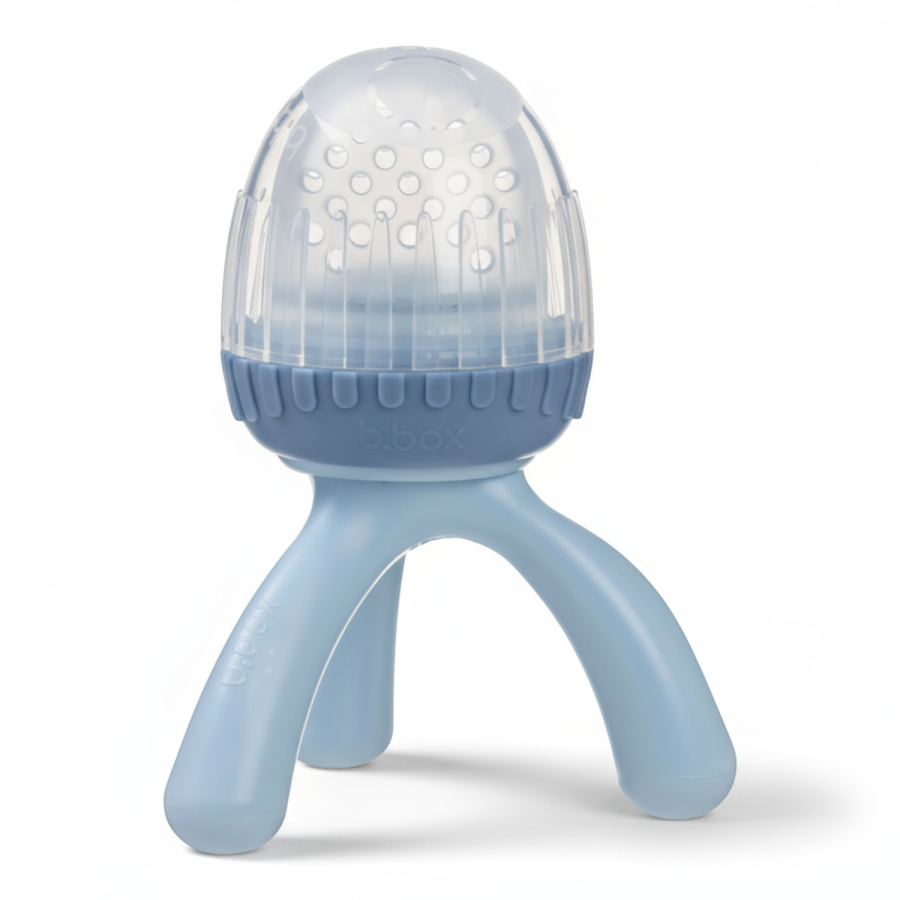 Gryzak silikonowy do podawania pokarmu - błękit / b.box