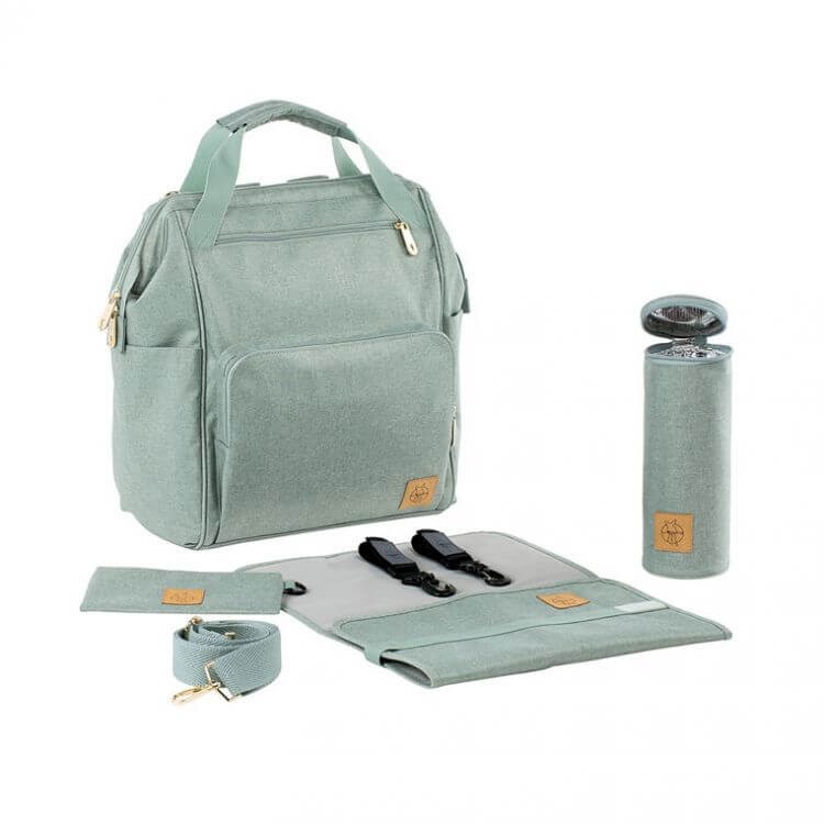 Plecak dla mam z akcesoriami Goldie Backpack Mint / Lassig Glam Label