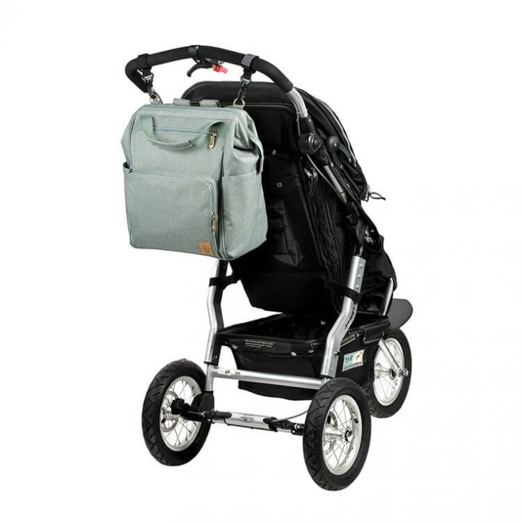 Plecak dla mam z akcesoriami Goldie Backpack Mint / Lassig Glam Label