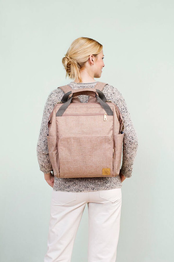 Plecak dla mam z akcesoriami Goldie Backpack Rose / Lassig Glam Label