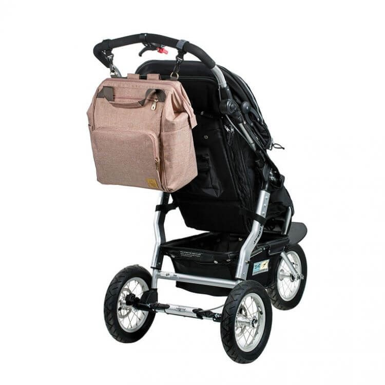 Plecak dla mam z akcesoriami Goldie Backpack Rose / Lassig Glam Label
