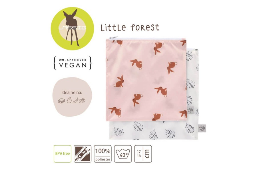 Zestaw torebek na przekąski Little Forest Zajączek / Lassig