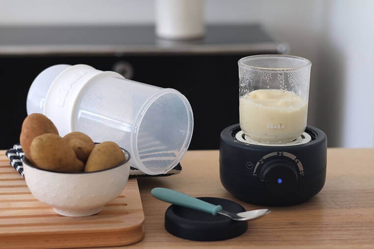 Podgrzewacz i sterylizator parowy do butelek i słoiczków Babymilk Second Night blue / Beaba