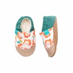 Kapcie do domu, żłobka, przedszkola - ORANGE FLOWERS / TITOT