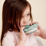 Silikonowa miseczka z pokrywką - szałwia / b.box fill+feed