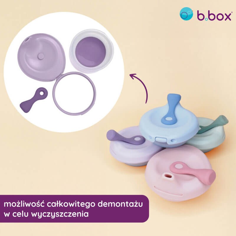 Silikonowa miseczka z pokrywką - szałwia / b.box fill+feed