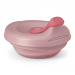 Silikonowa miseczka z pokrywką - róż / b.box fill+feed