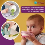 Silikonowa miseczka z pokrywką - róż / b.box fill+feed