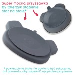 Zestaw obiadowy z przyssawkami - Grey / Tum Tum