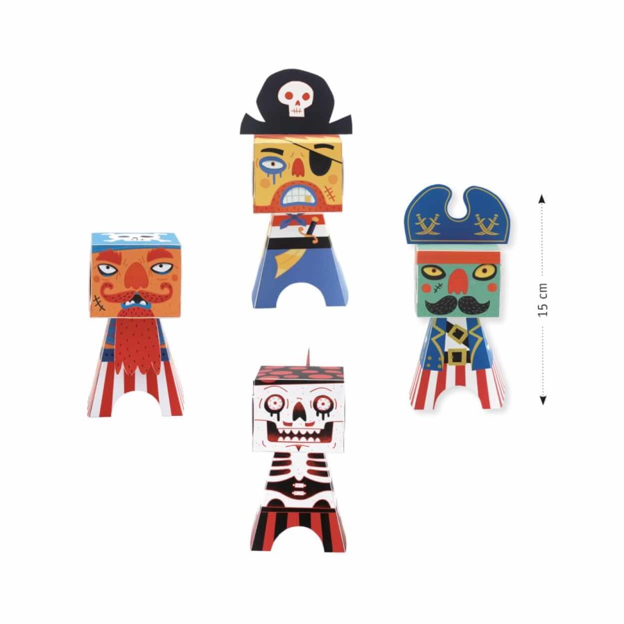 Zestaw składanek papierowych PIRACI / Djeco