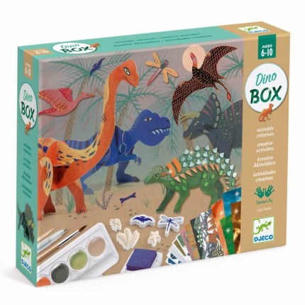 Zestaw artystyczny 6w1 ŚWIAT DINOZAURÓW 6+ / Djeco