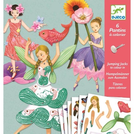 Zestaw ruchome postacie WRÓŻKI 5+ / Djeco