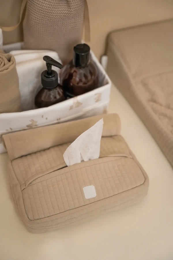 Pokrowiec na chusteczki Pure Beige / Little Dutch