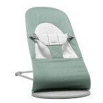BABYBJORN - leżaczek BALANCE SOFT WOVEN JERSEY, light sage - grey