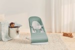 BABYBJORN - leżaczek BALANCE SOFT WOVEN JERSEY, light sage - grey