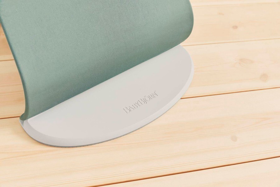 BABYBJORN - leżaczek BALANCE SOFT WOVEN JERSEY, light sage - grey
