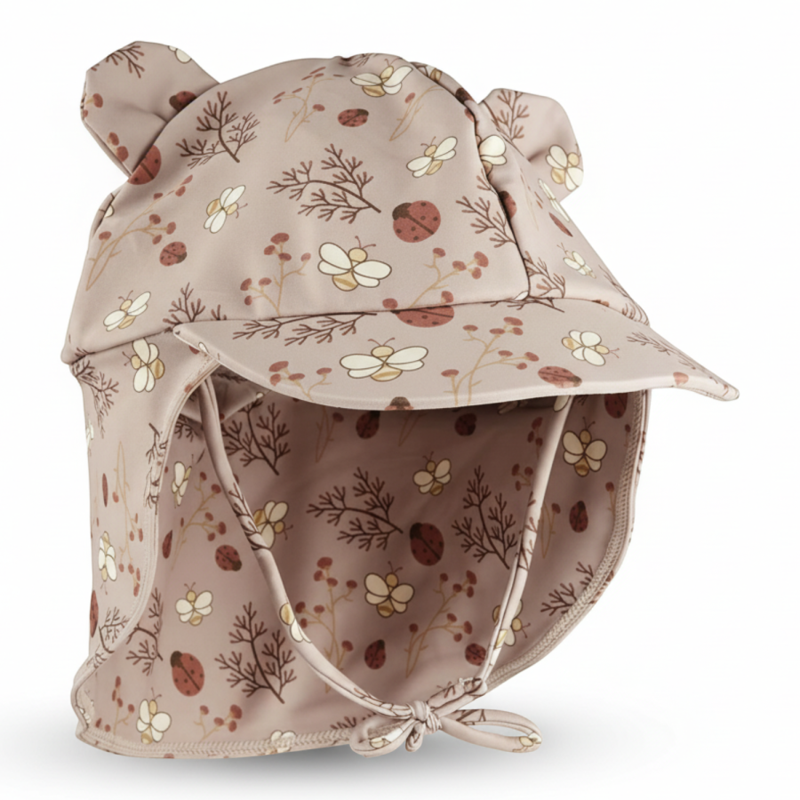 Czapeczka kąpielowa przeciwsłoneczna UV 50+ Sand Flower Bee / Nuuroo