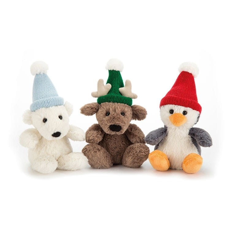 Jellycat Poppet Miś Polarny z czapką