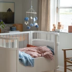 Filcowa Karuzela Mobile - clouds, cotton candy pink / Sebra